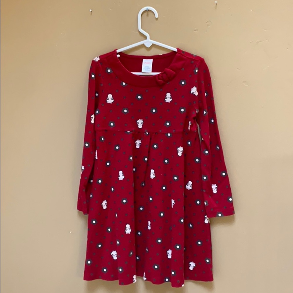 Cute Gymboree panda red dress *like new*